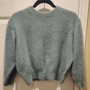 Chic Teal Crew Neck Sweater